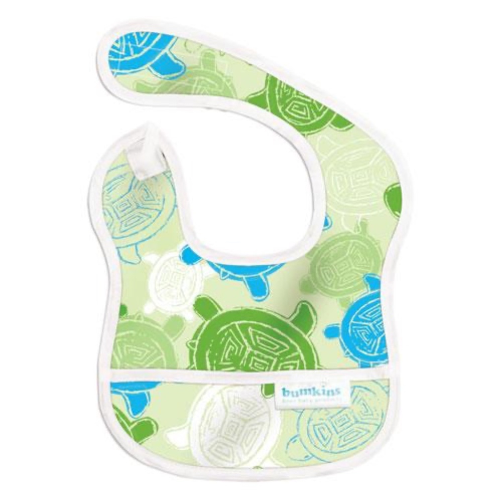 Bumkins Waterproof Starter Bib: Turtles - Retired Print